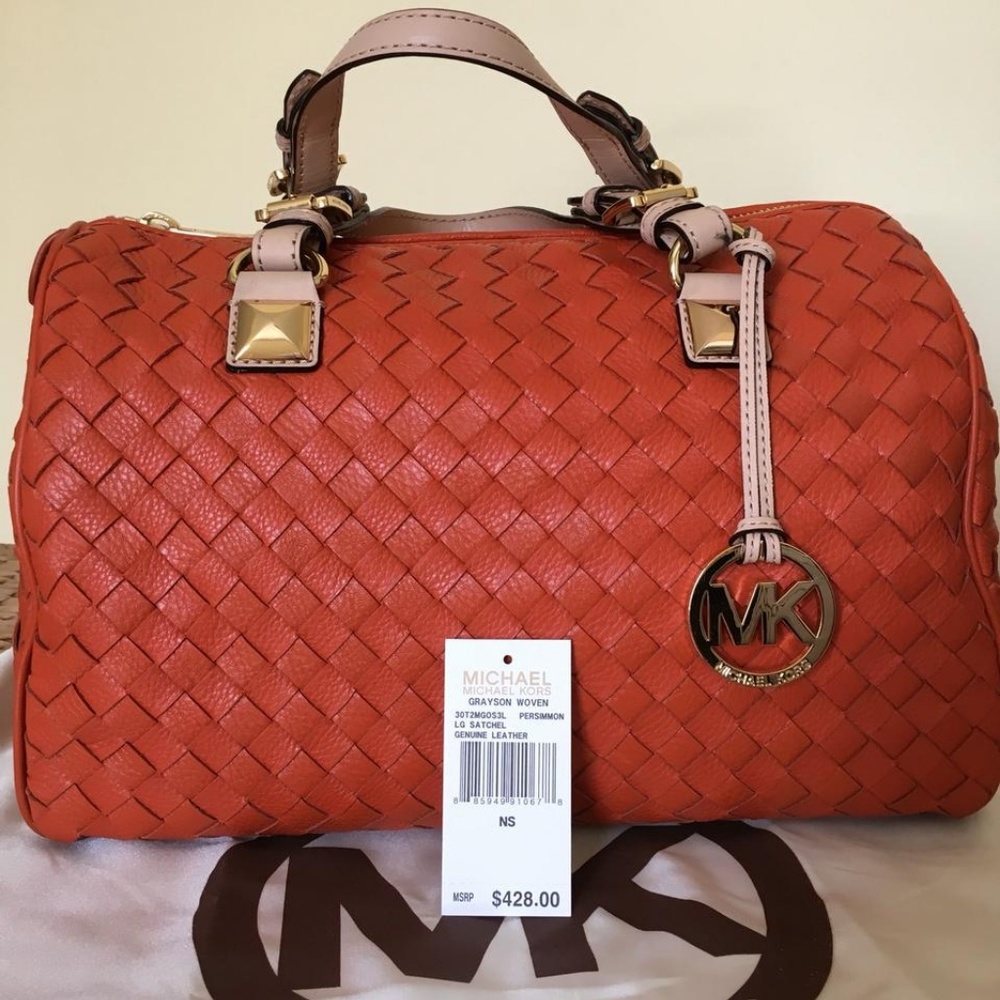 Michael Kors Woven Leather Handbag